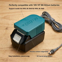 Convertidor de Conector de Salida de CC de 18W, Adaptador de CC para BL1830, para Batería de Litio para 18V BAT618 para Starlink