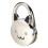 Black Cat Cartoon Foldable Silver Tone Handbag Hook Antislip Rubber Base 1