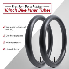 2 Stück 18x1,75/2,125 Fahrradschläuche, 18" Ersatz-Fahrradschläuche für 18 X 1,75-2,125 Fahrrad-Innenschläuche mit 32-mm-Schrader-Ventil