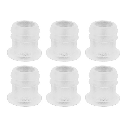 30 Stück Ohrpassstück-Verschlüsse PP Transparent 3,2  2,0 mm