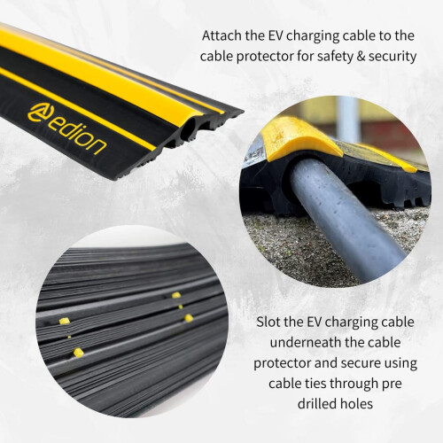 Edion EV Cable Protector 1.5m - Attaches to EV Cable & Prevents Trip Hazard 2