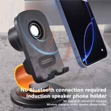 Mobile Phone Stand Induction Speaker Adjustable 360 Desktop Live Tablet Bracket Cell Phone Holder Stand