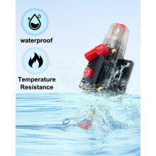 SPTSSWET 70A Car Circuit Breaker 12V-24V DC Fuse Holder Audio Inline Circuit Breaker Reset Fuse with Manual Reset for Car Marine Trolling Motors Audi