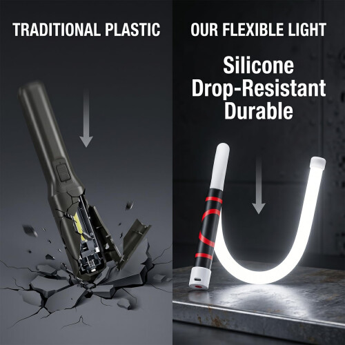 76CM Extra-Long Flexible LED Flashlight Stick, Rechargeable 2