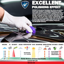 Clay Bar Car Detailing Clay - ClayBars Magic Clay Bar Kit, Premium 4Block x100g Mild Grade Auto Clay Bar with Washing and Adsorption Capacity for Gla