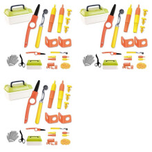 Cardboard Tools for Kids with Cutter &Tool Box, 450 PCS Cardboard Construction Kit for Family & Team Activities