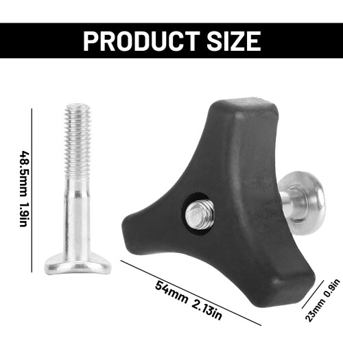 2 Pcs Lawn Mower Handle PartsUniversal, Lawnmowers Handle Wing Nut And Bolt 1