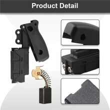 2pcs Miter Saw Trigger Power Replacement for DW712 DW715 DW716 DW717 DW718 DWS780, with 4xCarbon Brush