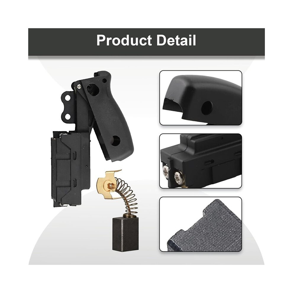2Pcs Miter Saw Trigger Power Replacement For Dw712 Dw715 Dw716 Dw717 Dw718 Dws780, With 4Xcarbon Brush 6032294272409