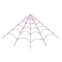 Halloween 200" Spider Web Light Decorations Outdoor/Indoor with 250 LED Lights, for Yard/Lawn/Garden()