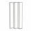 5 Panel 1200 x 1400mm Chrome Over Bath Glass Shower Screen Folding 4