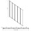 5 Panel 1200 x 1400mm Chrome Over Bath Glass Shower Screen Folding 5