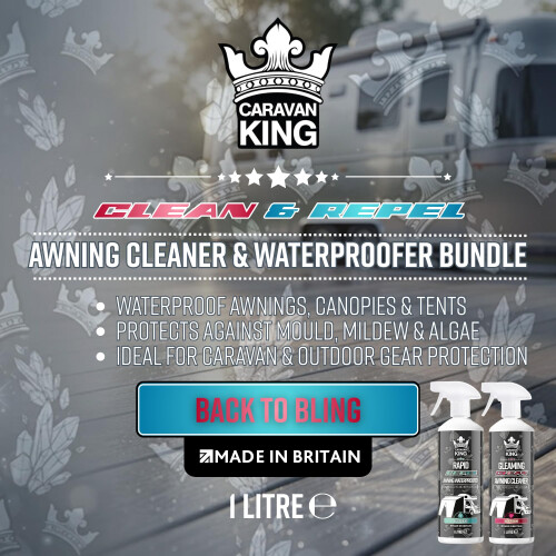 Caravan King - Awning Cleaner & Waterproofer Bundle - 2 x 1L Sprays 1