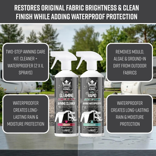 Caravan King - Awning Cleaner & Waterproofer Bundle - 2 x 1L Sprays 2