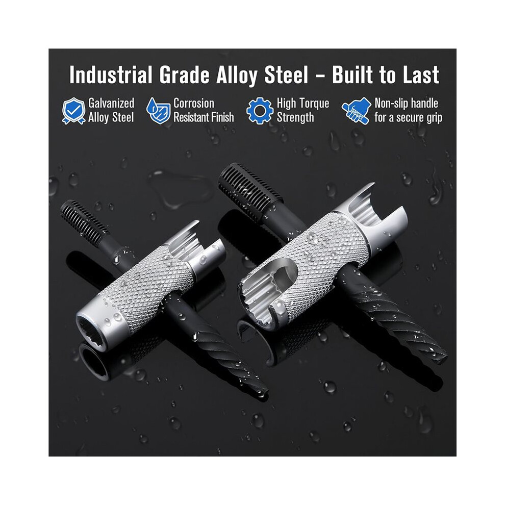 2 Pcs Grease Zerk Fitting Tool Grease Fittings Assortment With Removal Tool Fit 1/4"-28 Sae, 1/8"-Npt,M10x1 M8x1 And Hex 4712627179033