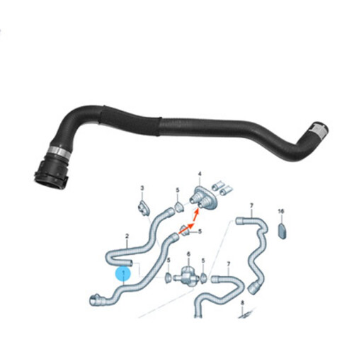 Heater Hose 8R0819371E Suitable for  Q5 C7 8R 2