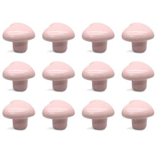 12 Pcs Ceramic Cabinet Knobs, Heart Shaped Adorable Drawer Pulls for Girls Bedroom, Kids Furniture Decorative