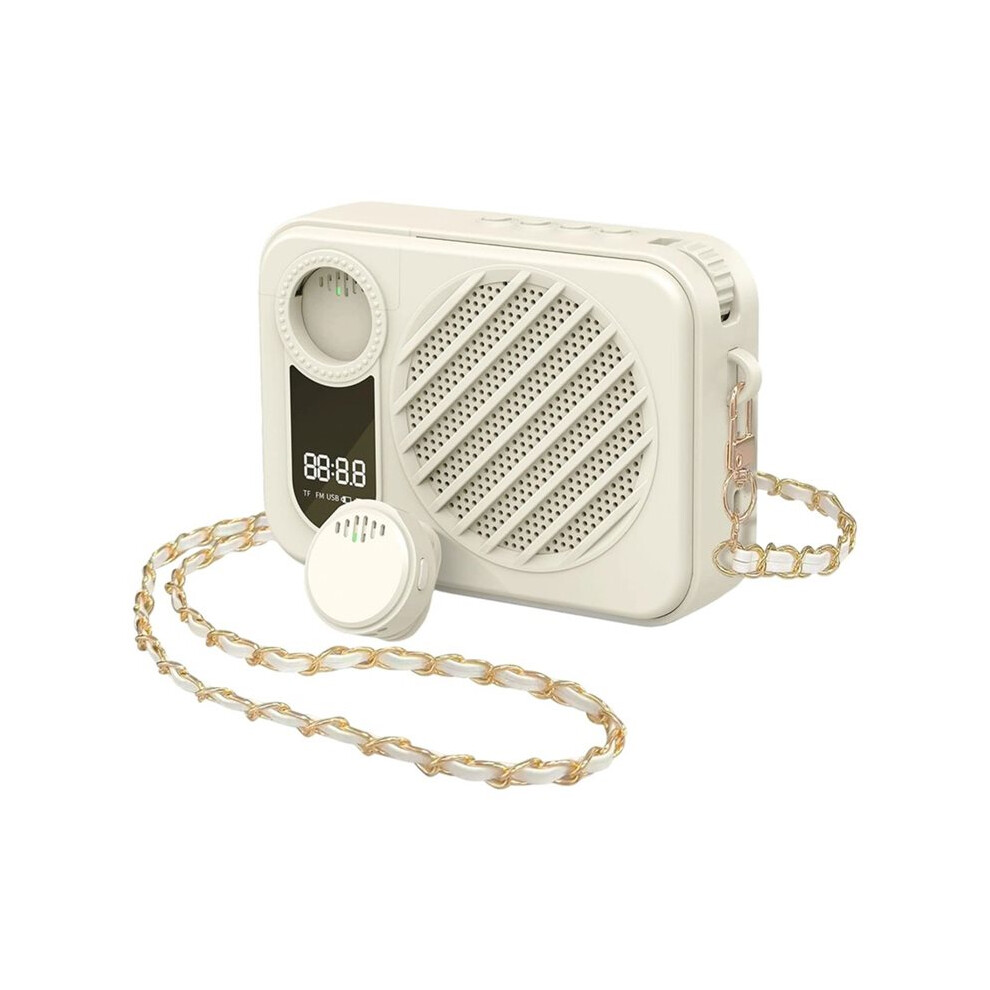 Voice Amplifier With Wireless Lavalier Microphone, Portable Personal Megaphone Speaker For Classroom,Tour Guide, Elderly 4713372373028
