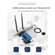 EDUP WiFi 1200Mbps PCI-E Wireless Card BT4.0 Dual Band 2.4G/5GHz 802.11AC Network Card Desktop Laptop PC for Windows 7/10/11