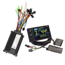 1 Set E-Bike Bürstenloser Motorsteuerung Sine Wave Controller Kit 24V/48V mit S866 LCD-Display für Elektrofahrrad Scooter