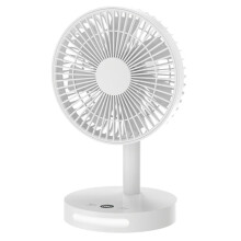 Oscillating Desktop Fan with 5 Gear Wind Speeds, USB Rechargeable, 4000mAh
