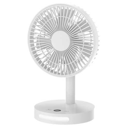 Oscillating Desktop Fan with 5 Gear Wind Speeds, USB Rechargeable, 4000mAh