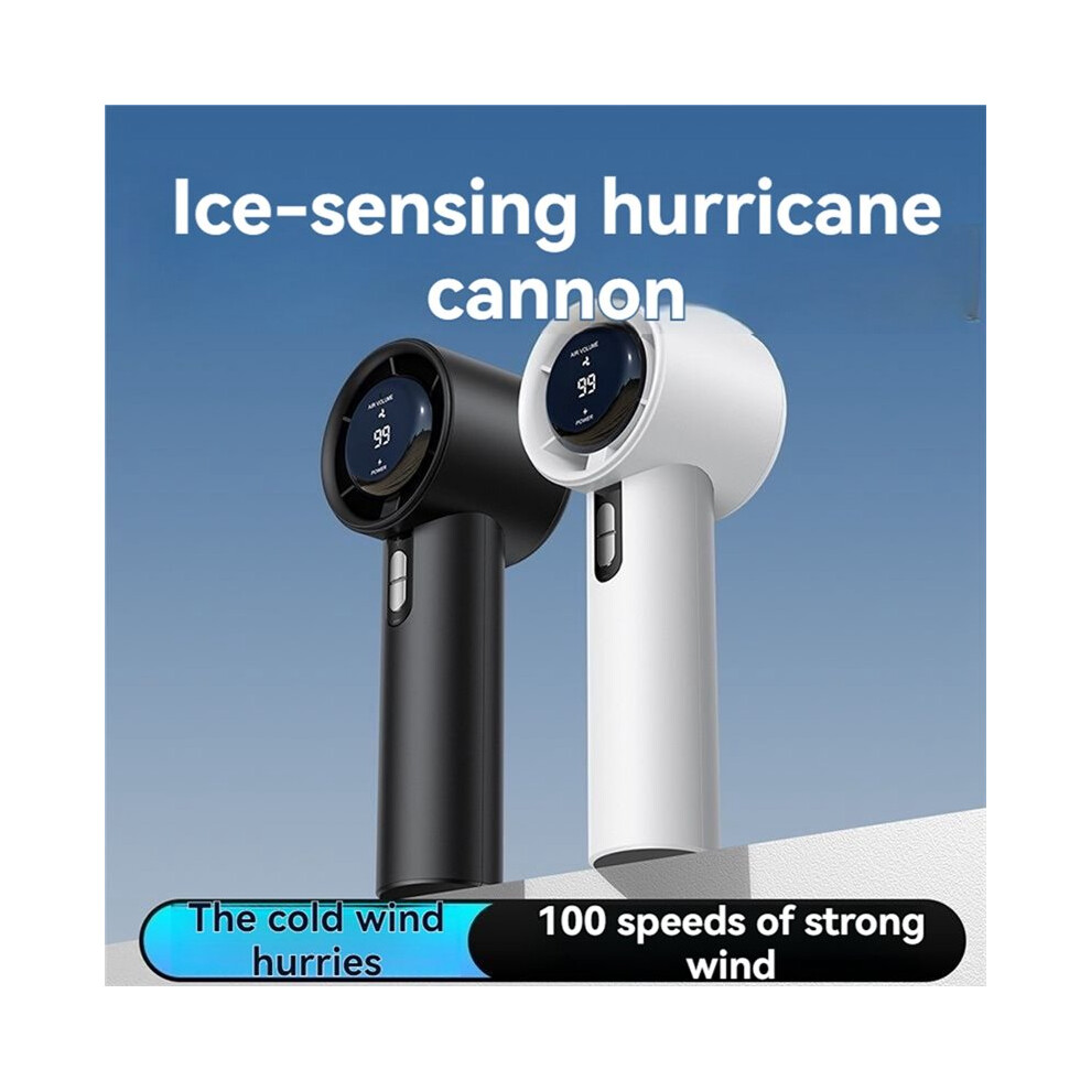 Handheld High-Speed Fan Usb Charging Portable 100 Speed Turbo Violent Small Fan 800Mah For Sport Black 4711252405760
