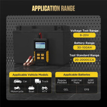BT360 12V Tester Akumulatora Samochodowego Analizator Cyfrowy Auto Diagnostyka Akumulatorów 20-2000 Test Rozruchu Ładowanie Skaner Narzędzie