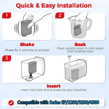 Filtre à Eau de Rechange pour Machine à Café pour pour Saeco AquaClean: Détartrage CA6903/10/00/01/22/47 CMF009