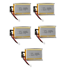 5X 103450 3.7V 1800MAH Lipo Polymer Lithium Rechargeable Battery for MP3 GPS Navigator Recorder Headset E-Book Camera