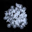 100Sets White Toy Doll Making  Joints 20mmx20mm 20mmx5mm 7