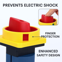 Cam 32A,3-Pin Load Protection , Rotary Cam with 2 Positions /Off ,for Machine Tools,Machines