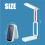 Solar Foldable Desk Lamp, Portable Dimmable LED Reading Lamp for Student Bedside Night Light Cordless Table Lamp 7