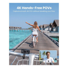 4K Body Camera Wearable POV Action Cam with 1.47" Screen, Magnetic & Clip Mount Thumb Camera for Work, Travel