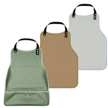 Adult Bibs 3-Pack: Washable Clothing Protectors with Upgraded Crumb Catcher for Seniors