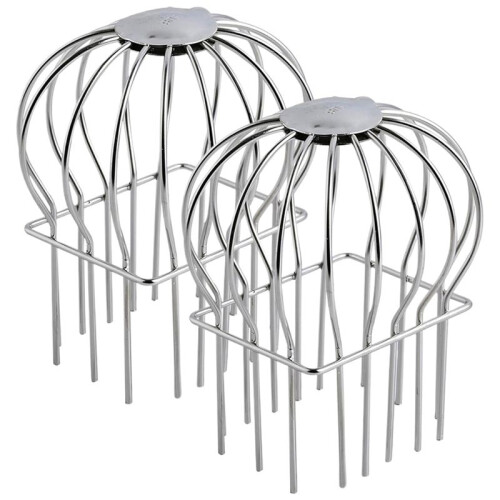 Gutter Guard,2Pcs Round  Gutter Filter Downspout Guard Even Hollow Replacement Gutter Cover for Leaves-A