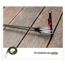 8-Piece Set of Heavy-Duty Outdoor Bungee Cords with Upgraded Carabiner Hooks - Suitable for Cargo, Bicycles, and More