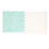 10 Stück Plüsch-Schaumstoff-Interlock-Matte 31x30cm Mint/White 1