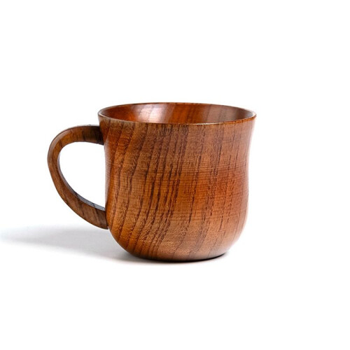 Wooden Cup Solid Wood Cup Solid Wood Water Tea Cup for Kitchen Living Room A
