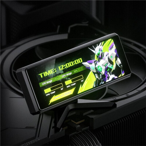 Jonsbo DS339  Card Temperature Monitoring Computer Case Secondary Screen GPU CPU RAM Data Display 2