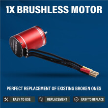 3650 2800KV High-Speed Brushless Motor and 75A Brushless ESC for Arrma Hsp Redcat Rc4wd Axial Scx10 D90