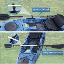 Kayak Paddle Holder, Save Kayak Track Space, Fishing Net, Fishing Poles Holder for Fishing, Track Mount Accessories