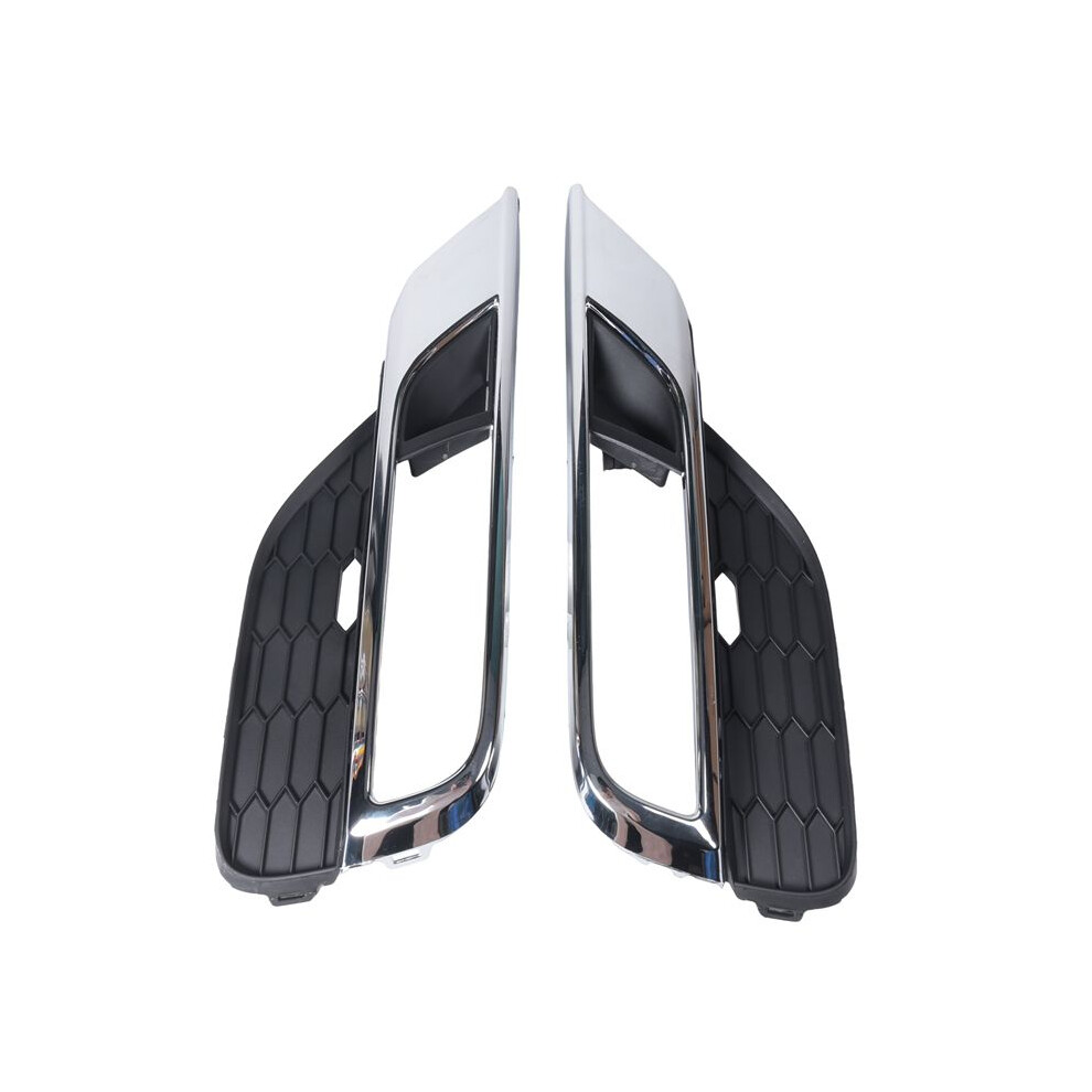 2Pcs Front Bumper Fog Grill Grilles Cover Trim Left+Right For Cr-V Crv 2015-2016 Light 4711345948631