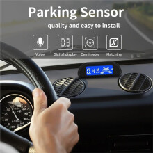 Car Parking Sensor Kit with Auto Parktronic Reverse LED Monitor 22mm 4 Sensors  Detector System