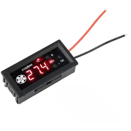 Fan Speed Regulator Meter 4-Wire PWM Digital Temperature Control Low-Temperature Shutdown Governor 3A