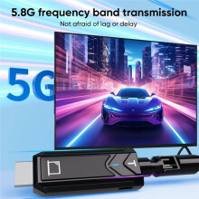 400M 1080P 5G Wireless -Compatible Audio and Video Transmitter Receiver Extender for PS3,PS4,Camera,PC to TV Monitor