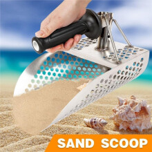 Pelle à Sable de Plage pour Détecteur de Métaux, Chasse au Trésor, Pelle à Creuser, Détecteur D'Acier Épais