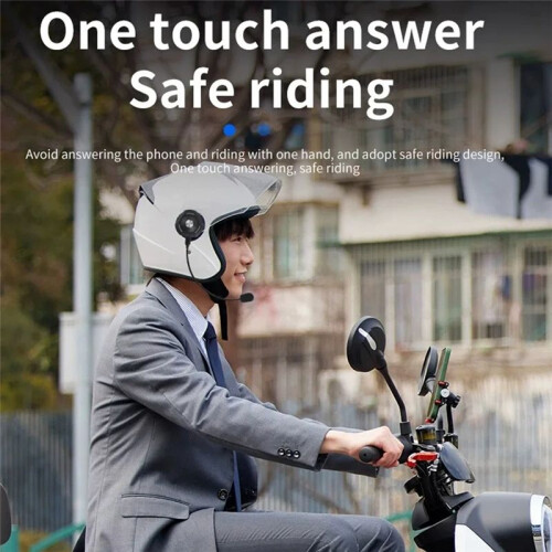 Motorcycle  Headset Bone Conduction Speaker Skiing Earphone Waterproof  Helmet Headset with Noise 1