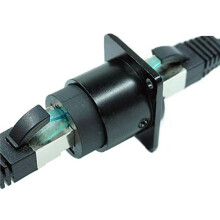 10 Stück D-Typ RJ45-Kupplung, Geschirmter RJ45-Einbaustecker, CAT6/CAT5E/CAT5 Buchse auf Buchse LAN-Netzwerk-Einbaustecker
