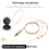 Mounted Microphone, 3.5mm Internal Thread Plug for  Wireless System Waist Pack Transmitt 9